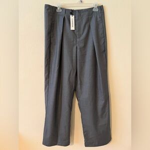 Commense Gray Wide-Leg Trousers